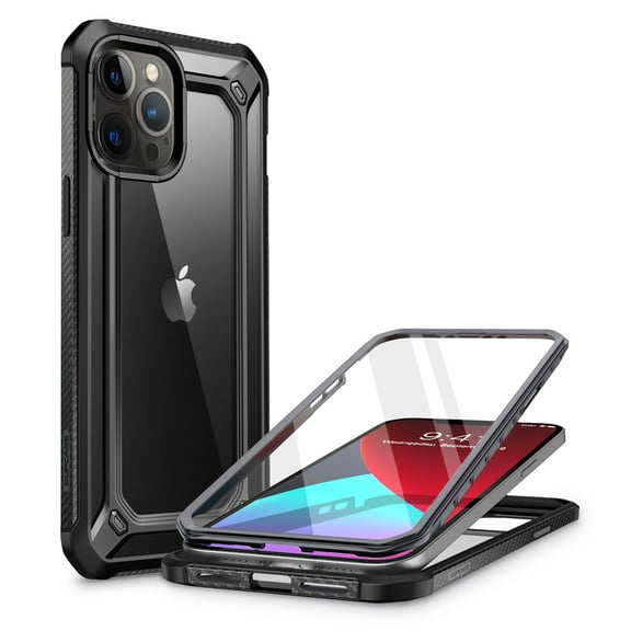 SUPCASE Unicorn Beetle EXO Pro Series Phone 12 Pro Max Case 6.7 Case (2020 Release), Premium Hybrid Protective Clear Bumper Case for Apple iPhone 12 Pro Max With Built-in Screen Protector (Black)