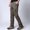 Brown, variant on Men's Pants Ofreoo Men's Fashion Casual Solid Color Cargo Zipper Pockets Elastic Waist Full Length Pants Gift for Adults