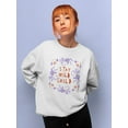 thumbnail image 2 of Artshine Stay Wild Child Sweatshirt Women -George & Gina Designs, Female 5X-Large, 2 of 4