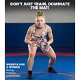 thumbnail image 4 of Exxact Sports Sublimated Women’s Wrestling Singlet - High-Cut, Full-Coverage Powerlifting Singlet Women for Competition (White Butterfly, AM), 4 of 7