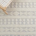 thumbnail image 6 of SAFAVIEH Natura Fulton Southwestern Wool Runner Rug, Ivory/Blue, 2'3" x 8', 6 of 8