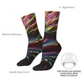 thumbnail image 4 of Sigee Colorful Dragon Head Profile for Contrast Design Soft Moisture-Wicking Socks Crew Casual Athletic Stretchy Loose Middle Tube Socks, 4 of 6