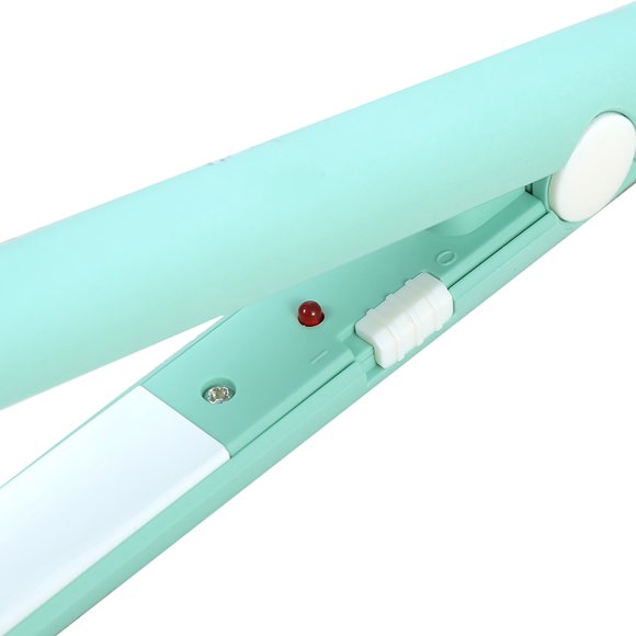 Hair Straightener, Mini Lightweight Flat Iron Curler, 2 In 1 For Straight Hair Curly Hair