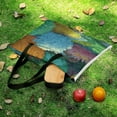 thumbnail image 5 of Cute Witch Frog Outdoor Picnic Blanket, Foldable Waterproof Beach Mat, Portable Beach Blanket for Beach Camping, Hiking, Family Concerts, 5 of 7