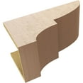 thumbnail image 6 of 11"W x 22"D x 11"H Wide Ridgewood Rough Cedar Woodgrain TimberThane Corbel, Primed Tan, 6 of 6