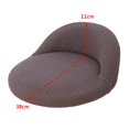 thumbnail image 4 of Short Chair Seat Cover Thick Elastic Fabric Celebrations home and hotel Slipcover Polyester Washable Skin-Friendly Comfortable - Coffee, 4 of 8