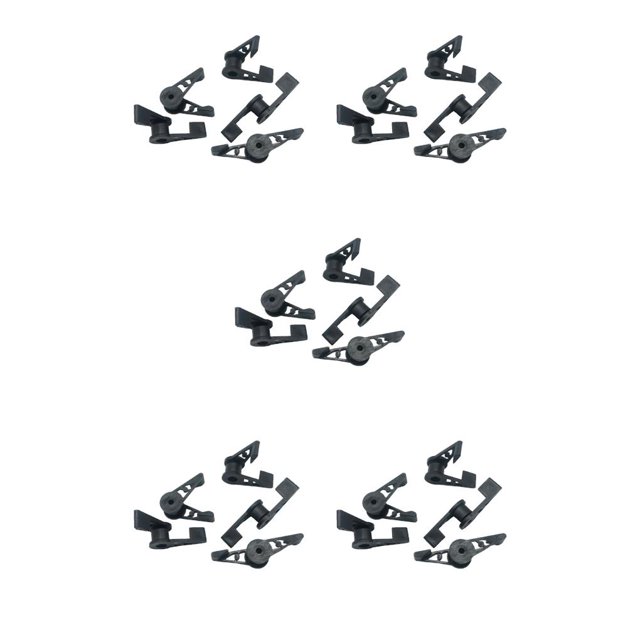 Cateissary 10 Pieces Climbing Plant Training Clips Office Vegetable Trainer Support Guide Low Fruit Home Outdoor Stress Indoor Grow Negro 5piezas Cateissary CBP216956