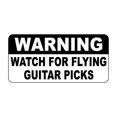 thumbnail image 1 of Warning Watch for Flying Guitar Picks 16" x 12" Tin Signs Street Sign Outdoor Decor, 1 of 4