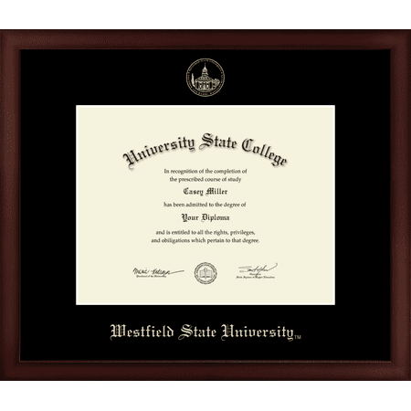 Westfield State University Diploma Frame, Document Size 11" x 8.5"
