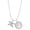 Clear, variant on Silvertone Skull with Clear Crystals To the World You are a Mother Locket Necklace