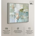 thumbnail image 2 of Jade Sweep I Canvas Minimal Abstracts by Art Remedy, Silver Frame, 20" x 20", 2 of 7