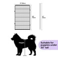 thumbnail image 3 of SunsGrove Dog Playpen,45 inch 2 Panels Heavy Duty Anti-Rust Pet Pen for Indoor, Courtyard, RV Camping for Large Dogs, Easy Insert into Soil, Black, 3 of 10