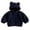 Navy, variant on Toddler Fleece Jacket, Super Cute Bear Ear Hooded Zip‑Up Coat with Pockets, Soft Warm Unisex Kids Outerwear for Boys Girls
