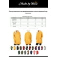 thumbnail image 2 of Made by Olivia Women's Casual Oversized Crew Neck Sweatshirts Loose Fit Pullover Tunic Ash Mustard LX, 2 of 3