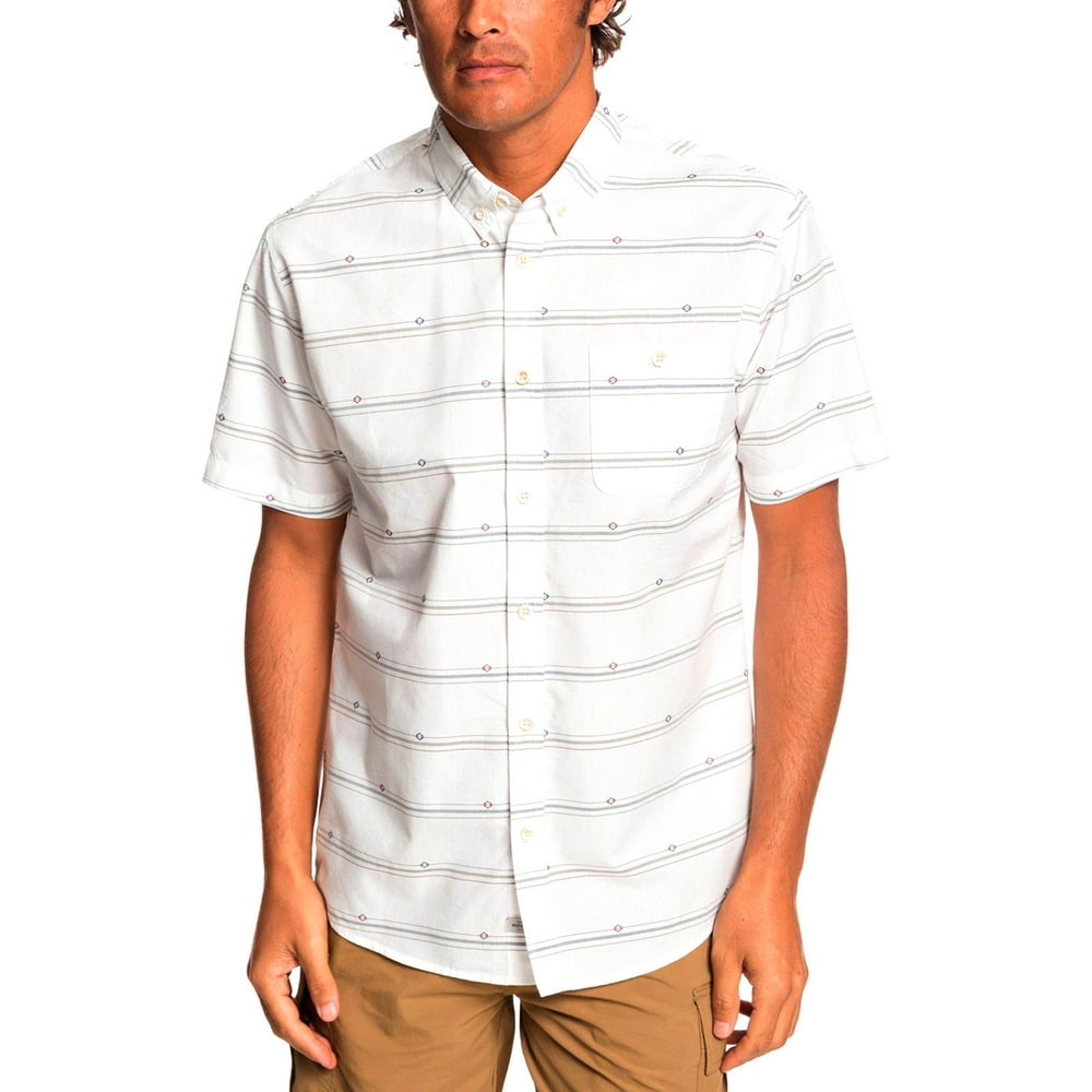Quiksilver Quiksilver Mens Flow Fellow Striped Printed ButtonDown