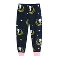 thumbnail image 3 of Little hand Pyjamas pour Filles Tout-Petits Glowing Girl Moon Ensemble de Pyjama 4T, 3 of 9