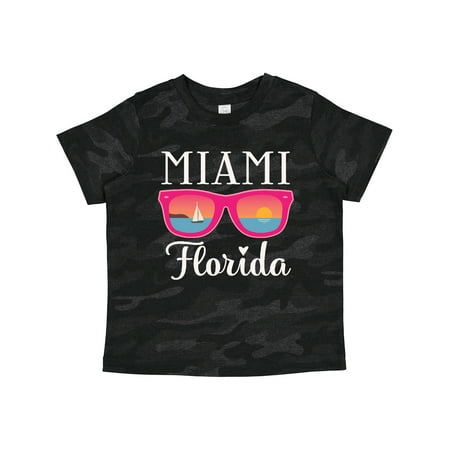 

Inktastic Miami Florida Vacation Beach Trip Gift Toddler Toddler Girl T-Shirt