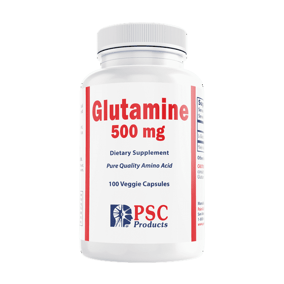 Glutamine, 500 mg, 100 Capsules