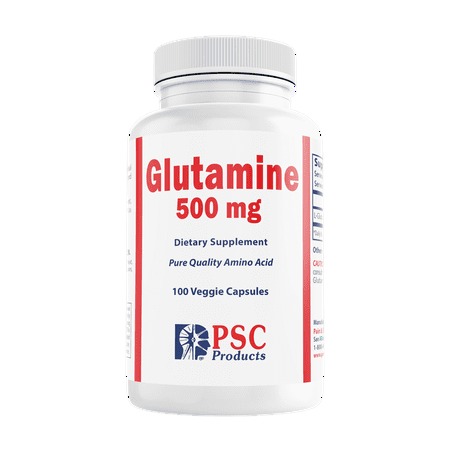 Glutamine, 500 mg, 100 Capsules