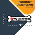 thumbnail image 4 of Magnet Me Up I Love My Granddog Bone Magnet Decal, 2x7 Inches, Heavy Duty Automotive Magnet for Car Truck SUV, 4 of 8
