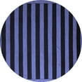 thumbnail image 1 of Ahgly Company Indoor Round Abstract Blue Modern Area Rugs, 5' Round, 1 of 4