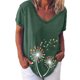 thumbnail image 1 of Elegante mujer con cuello en V estampado camiseta blusa Tops sudadera OAVQHLG3B Store  lin121212, 1 of 4