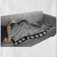 thumbnail image 6 of Old Hollywood Soft Flannel Fleece Throw Blanket, Film Countdown Number on Grungy Style Background, Cozy Plush for Indoor and Outdoor Use, 50" x 60", Charcoal Grey Coconut, by Ambesonne, 6 of 6