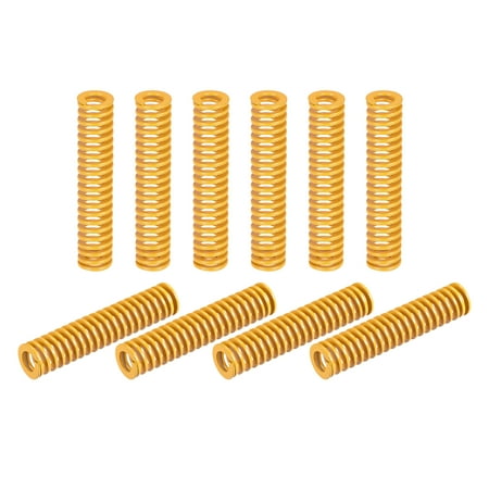 

Die Spring 12mm OD 60mm Long 10 Pack Stamping Light Load Compression Yellow