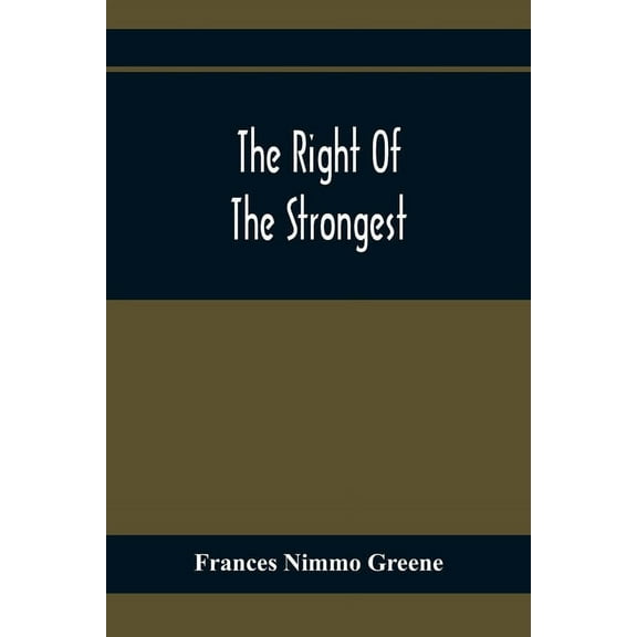 The Right Of The Strongest, (Paperback)