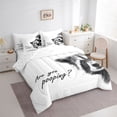 thumbnail image 2 of Erosebridal Cute Raccoon Kids Twin Bedding Sets 7-Piece, 3D Animal Print Bedding Comforter Set, 2 of 7