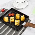 thumbnail image 3 of Perfecta para huevos y filetes, compatible con cocinas de gas y de inducción, sartén antiadherente con mango ergonómico, 3 of 8
