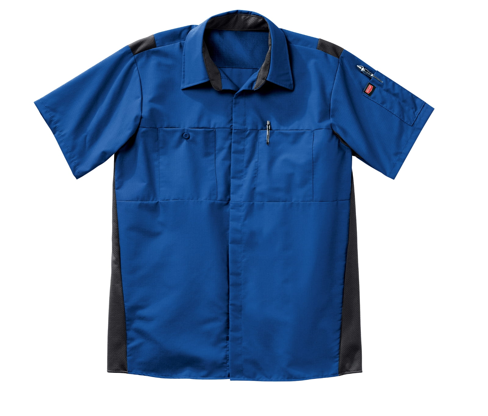Red Kap unisex-adult mens Short Sleeve Diamond Plate Shop Shirt 