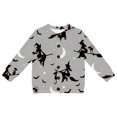 thumbnail image 4 of Tiijoy Girls Halloween Cardigan Button Front Long Sleeve Sweater Coat, Grey, Sizes 1-8, 4 of 4