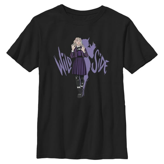 Boys Wednesday Enid Wild Side Pose T Shirt