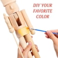 thumbnail image 2 of Miangastore Blank Unfinished Nutcracker Craft Decorative Graffiti Nutcracker Statue DIY Nutcracker Ornament, 2 of 9