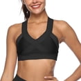 thumbnail image 2 of Yuyuzo Sports Bras for Women High Support Seamless Wireless Racerback Running Comfy Active Crop Tank Tops, 2 of 7
