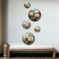 thumbnail image 2 of Designart "Tranquil Lotus With Gilded Touch" Lotus Round Wall Art Set Of 5 - Beige Traditional Living Room Wall Metal Art Set, 2 of 6