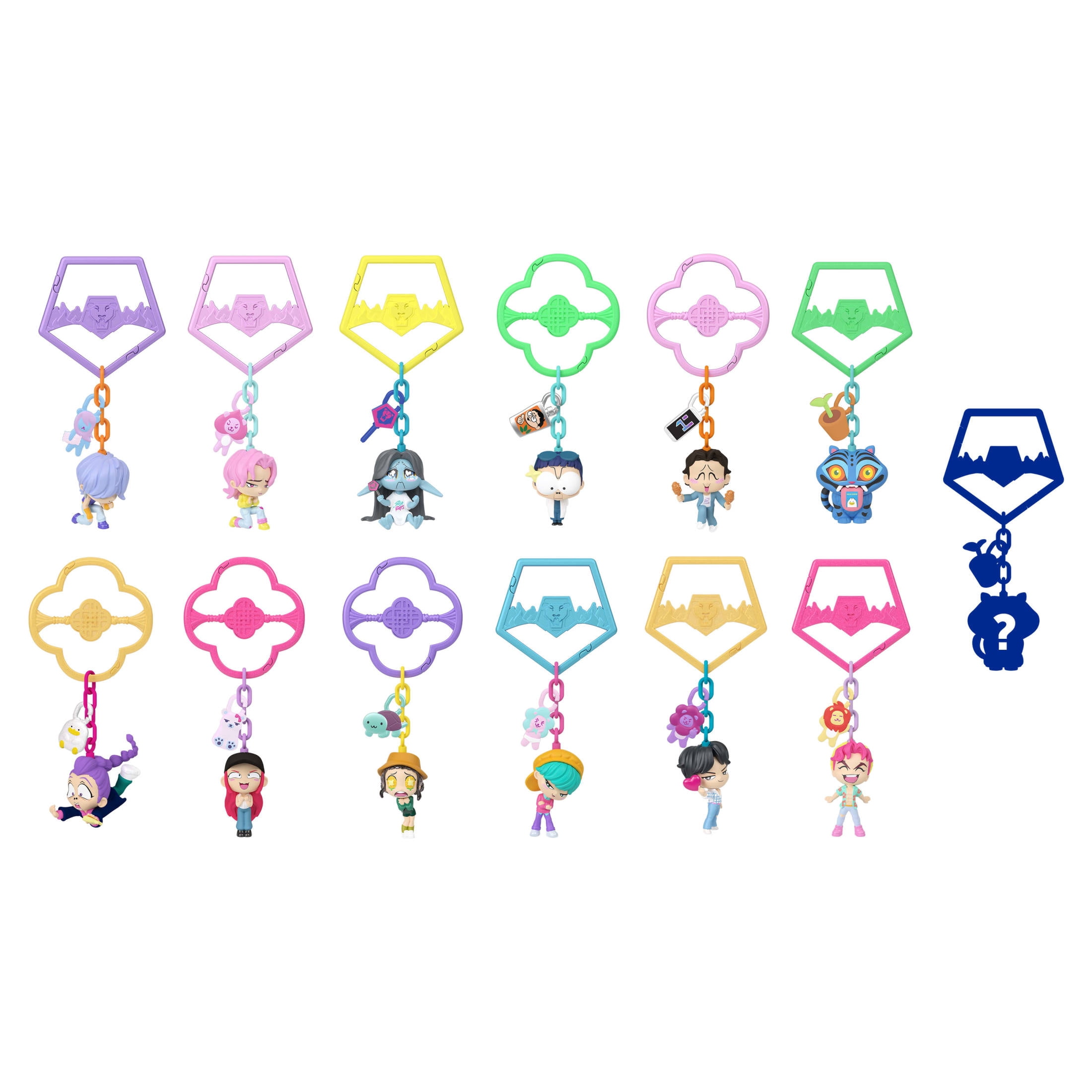 KPop Demon Hunters Mini Collectible Keychain Doll, HUNTR/X, Saja