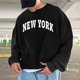 thumbnail image 2 of Gibobby Sudadera polar hombre Sudadera de Forro Polar con Cuello Redondo para Adultos(Negro,G), 2 of 3