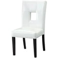 thumbnail image 1 of Coaster Anisa Open Back Faux Leather Dining Chairs in White, 1 of 3
