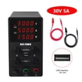 thumbnail image 1 of Alimentation de Laboratoire USB DC à 4 Chiffres, Réglable 30V 10A 60V 5A 120V 3A, Régulateur de Tension Régulé Précis, Commutateur, Source de Banc, Facile à Utiliser, 1 of 6
