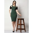 thumbnail image 5 of PRETTIFY Women's Half Sleeve Round Neck Bodycon Casual Midi Dress, 5 of 5