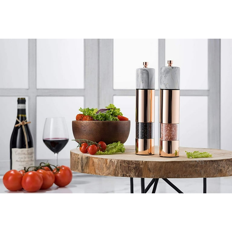 MITBAK Salt and Pepper Grinder Set, Salt and Pepper Mills Easy to Use and  Equipped with Adjustable Coarseness And Ceramic Mechanism