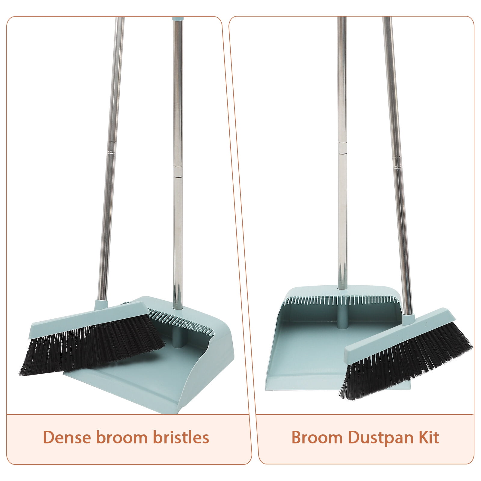 Household Broom And Dustpan Set, Durable Sweeping Broom And Dustpan With  Long Handle, Creative Dustpan With Comb Tooth, Floor Cleaning Tool, For Home  Office School Dorm, Cleaning Supplies, Cleaning Gadgets, Back To