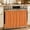 Orange, variant on Orange Morocco Oven Curtain with Tie Top,Oven Skirt Curtain for Kitchen,Geometric Leaf Diamond Lattice Abstract Under OvenCover Panel for Dust & Grease,Apartment RV Cabinet Curtains 27''x20''