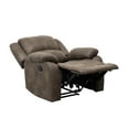 thumbnail image 5 of Lexicon Fairview Polished Microfiber Upholstered Manual Recliner in Brown, 5 of 9