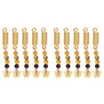 thumbnail image 1 of 10 Uds. Accesorios para colgantes para el cabello, cuentas de resorte de mariposa amarilla de Metal DIY, colgantes para el cabello trenzado 4, 1 of 14
