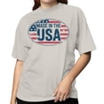 thumbnail image 2 of Smartprints Made in USA Vintage Flag Women's T-shirt, Ice Grey, S, 2 of 3