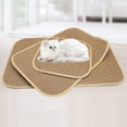 thumbnail image 3 of Flmtop Lit pour Chat et Chien, Tapis de Couchage Rafraîchissant d'Été, Coussin Confortable en Paille et Bambou, 3 of 9