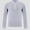 White, variant on WAVSUF Men's Athletic Top Stand Collar Long Sleeve Zip Front Fall Sports Outdoor Tee XL